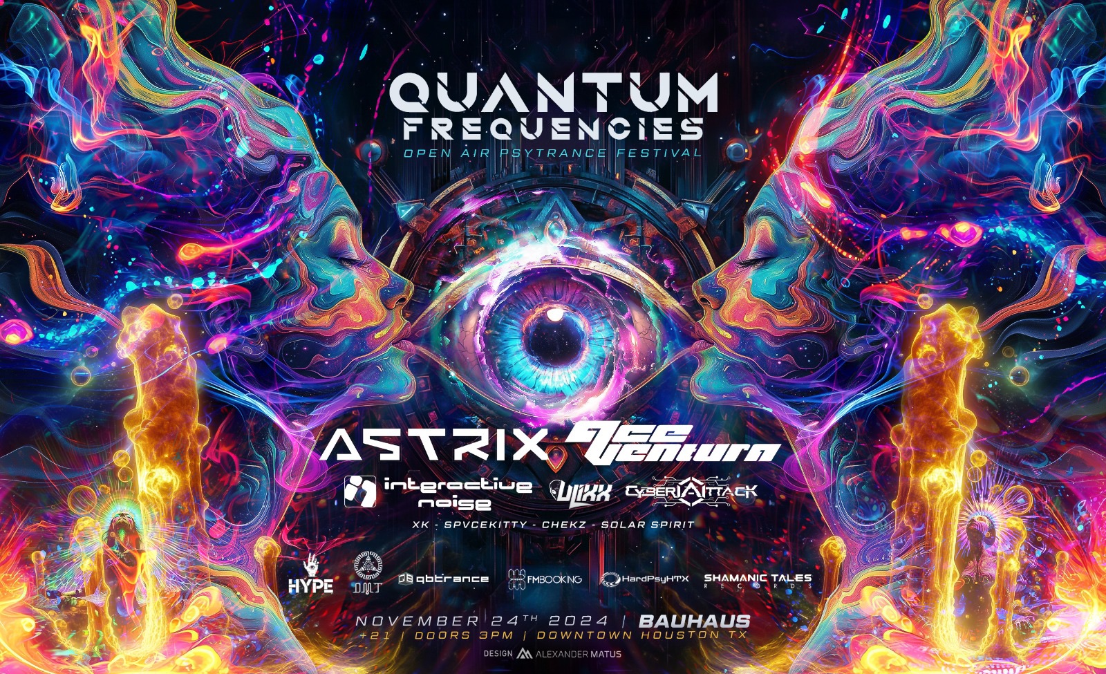 Quantum Frequencies Festival - Astrix, Ave Ventura, Interactive Noise